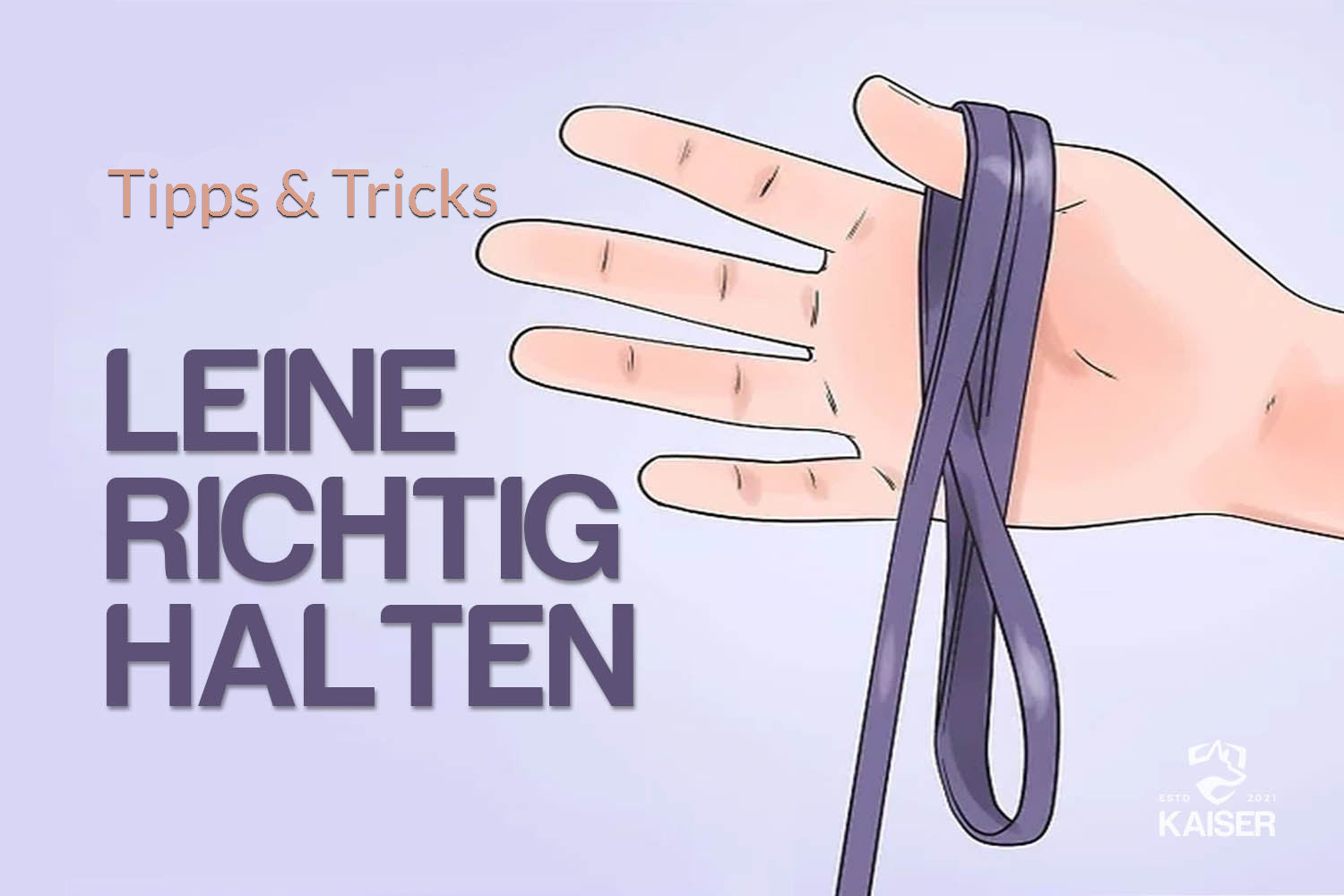 Hundeleine richtig halten