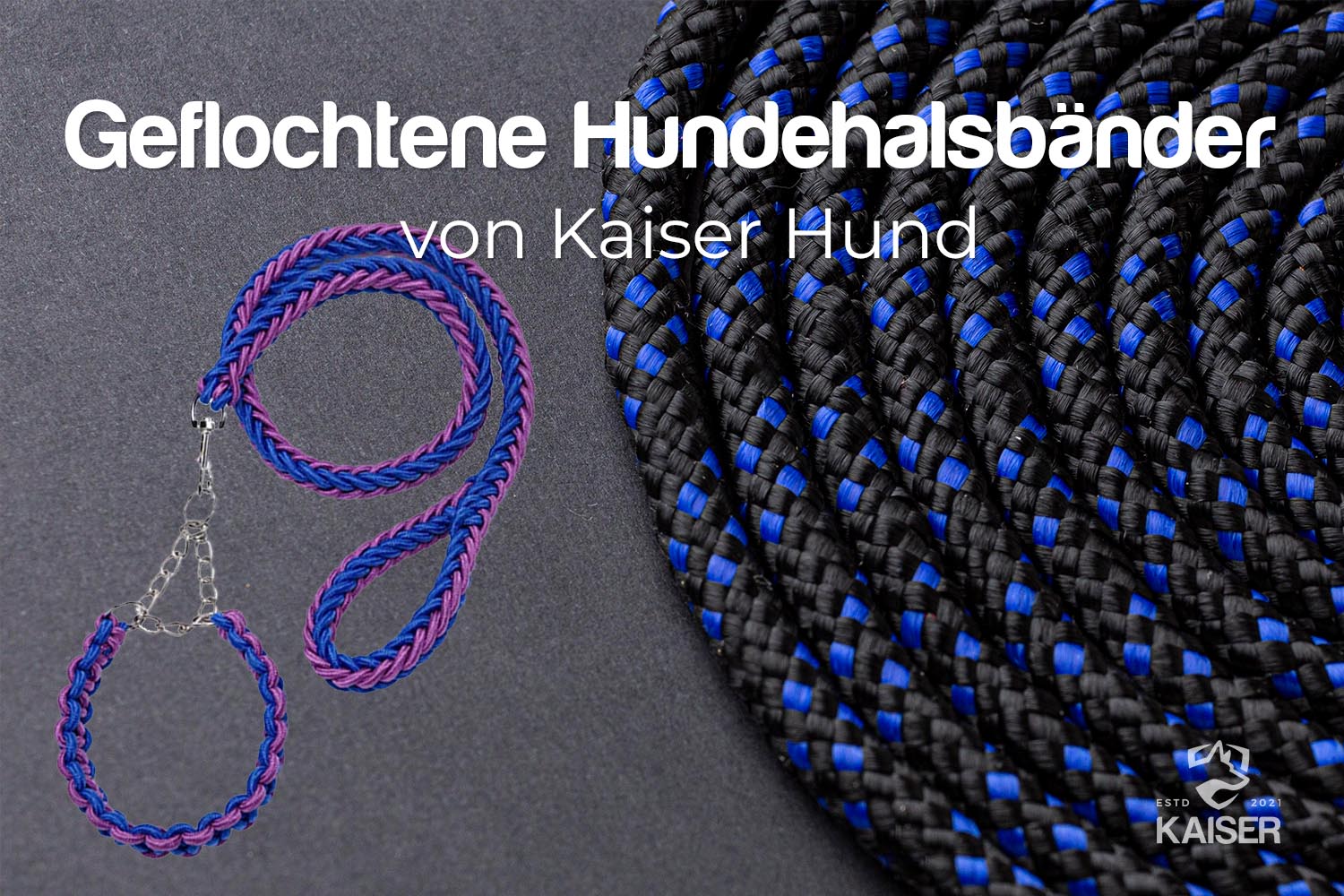 Geflochtenes Hundehalsband ist die perfekte Wahl für Stil und Haltbarkeit