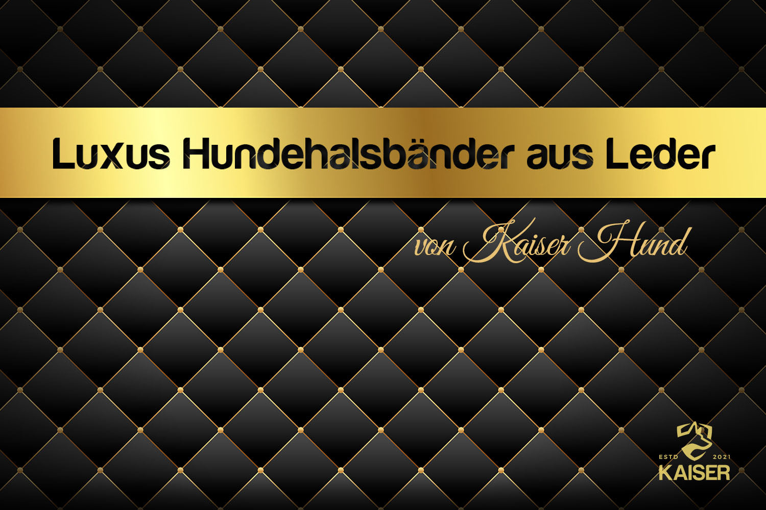 Luxus Hundehalsband aus Leder