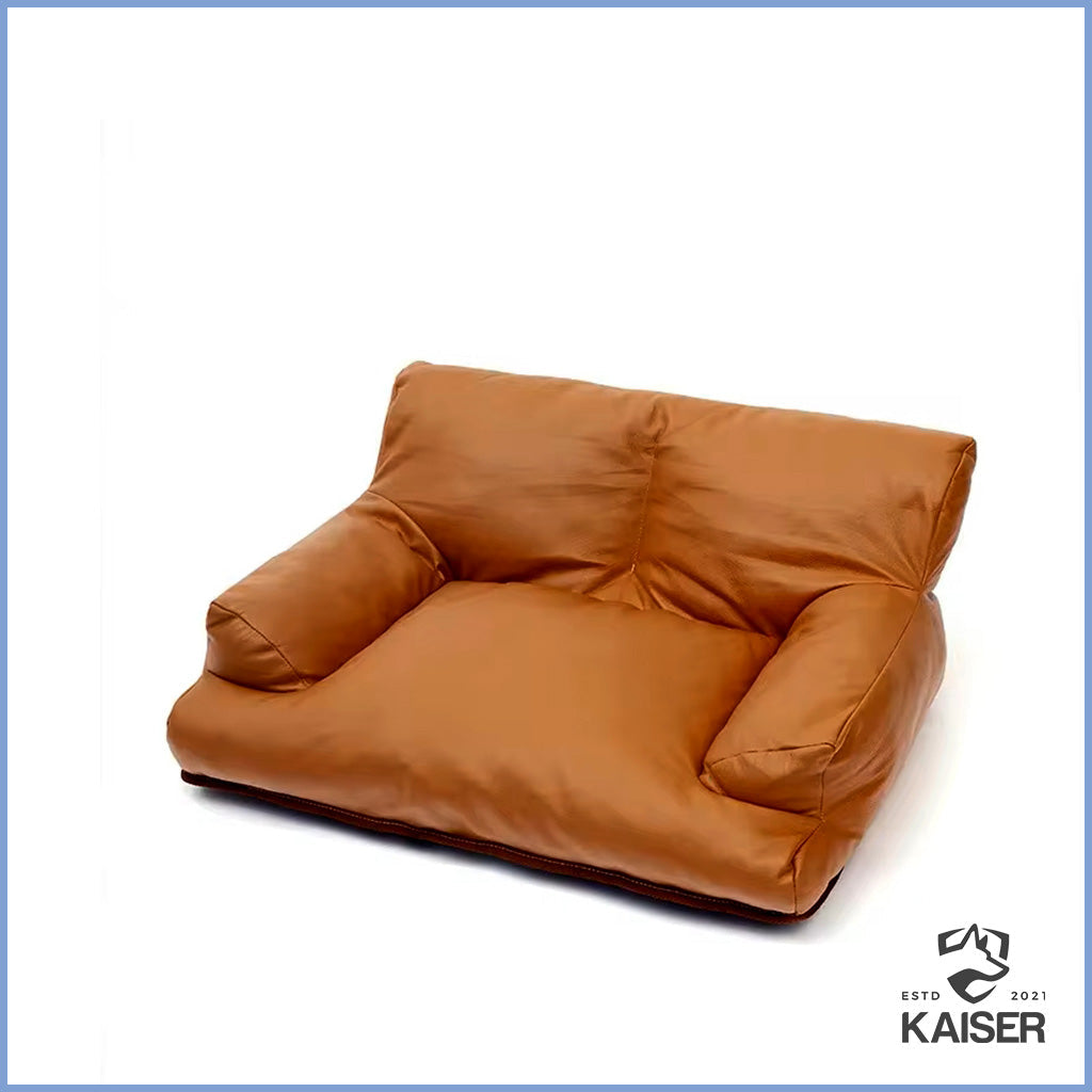 Hundebett aus Kunstleder