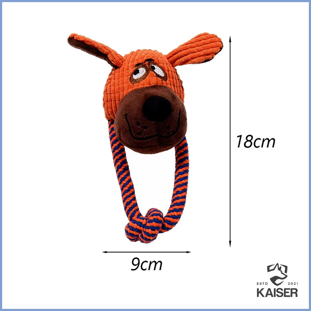 Hundespielzeug Plüsch Hund mit Griff