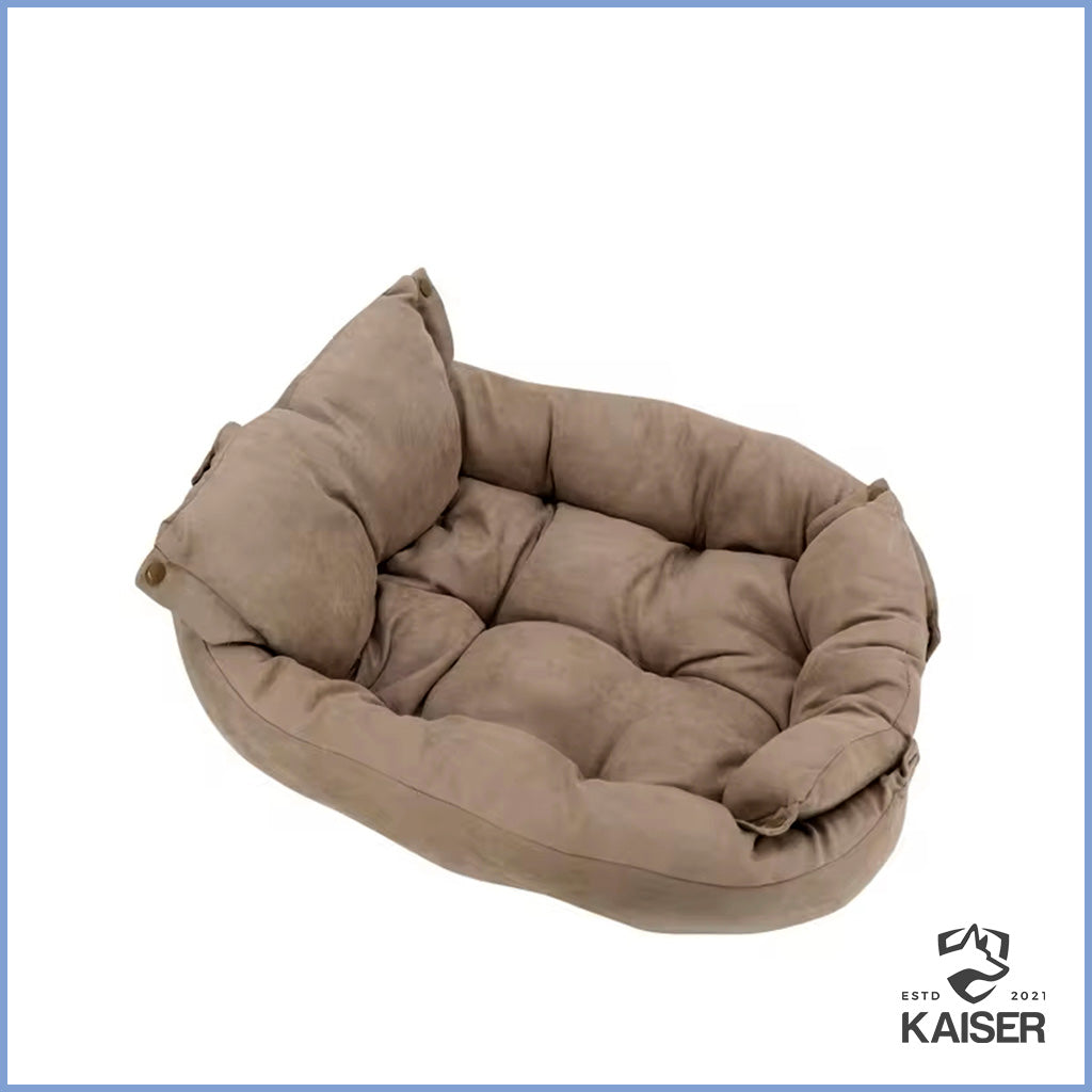 Braunes Liegekissen Hund