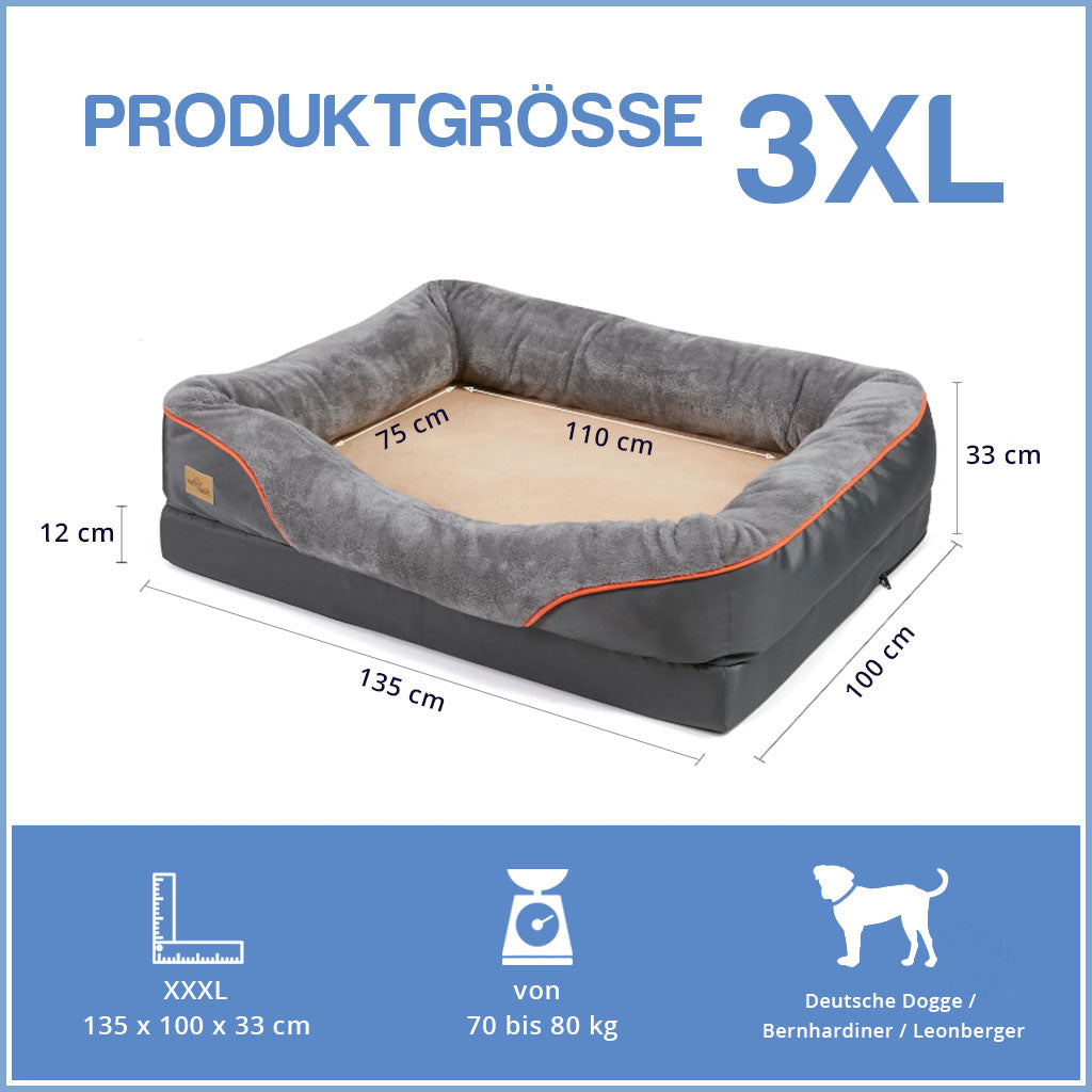 Orthopädisches Hundebett XXXL Größe