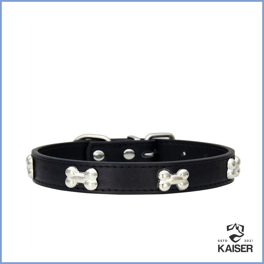 Designer Hundehalsband Schwarz