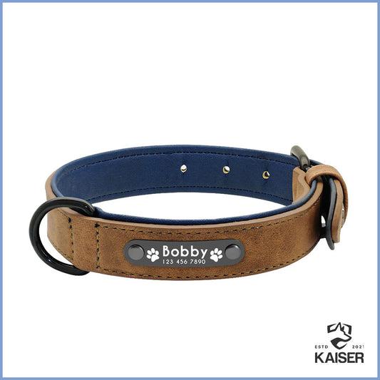 Hundehalsband Leder personalisiert