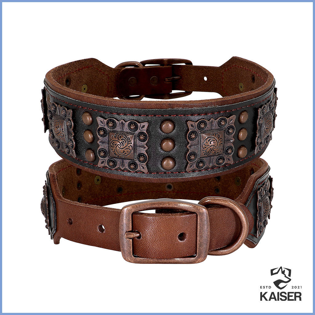 Hundehalsband Leder breit