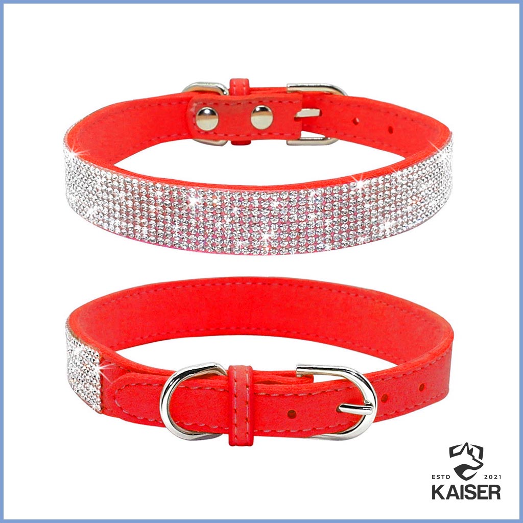 Luxus Hundehalsband mit Strasssteinen