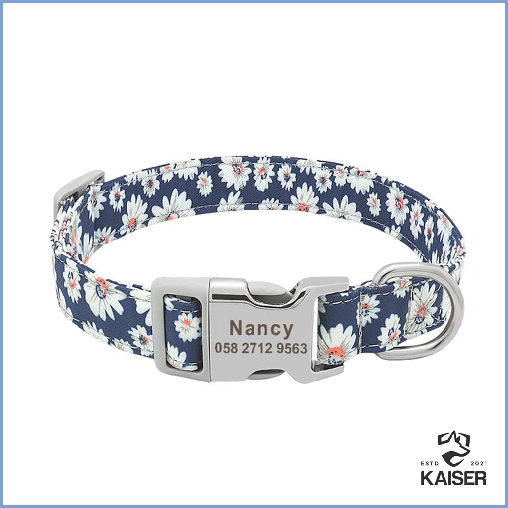 Hundehalsband personalisiert Stoff