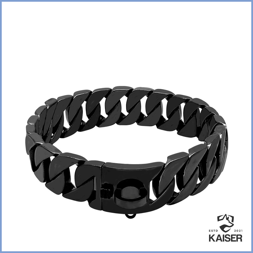 Hundehalsband für grosse Hunde, schwarz