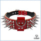 Leder Hundehalsband mt Stacheln