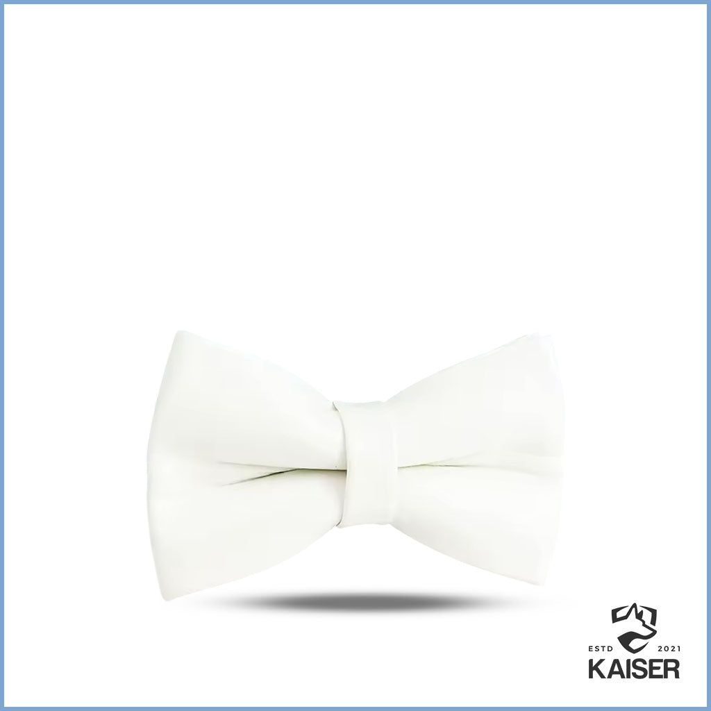 Elegante weiße Fliege für Hundehalsband