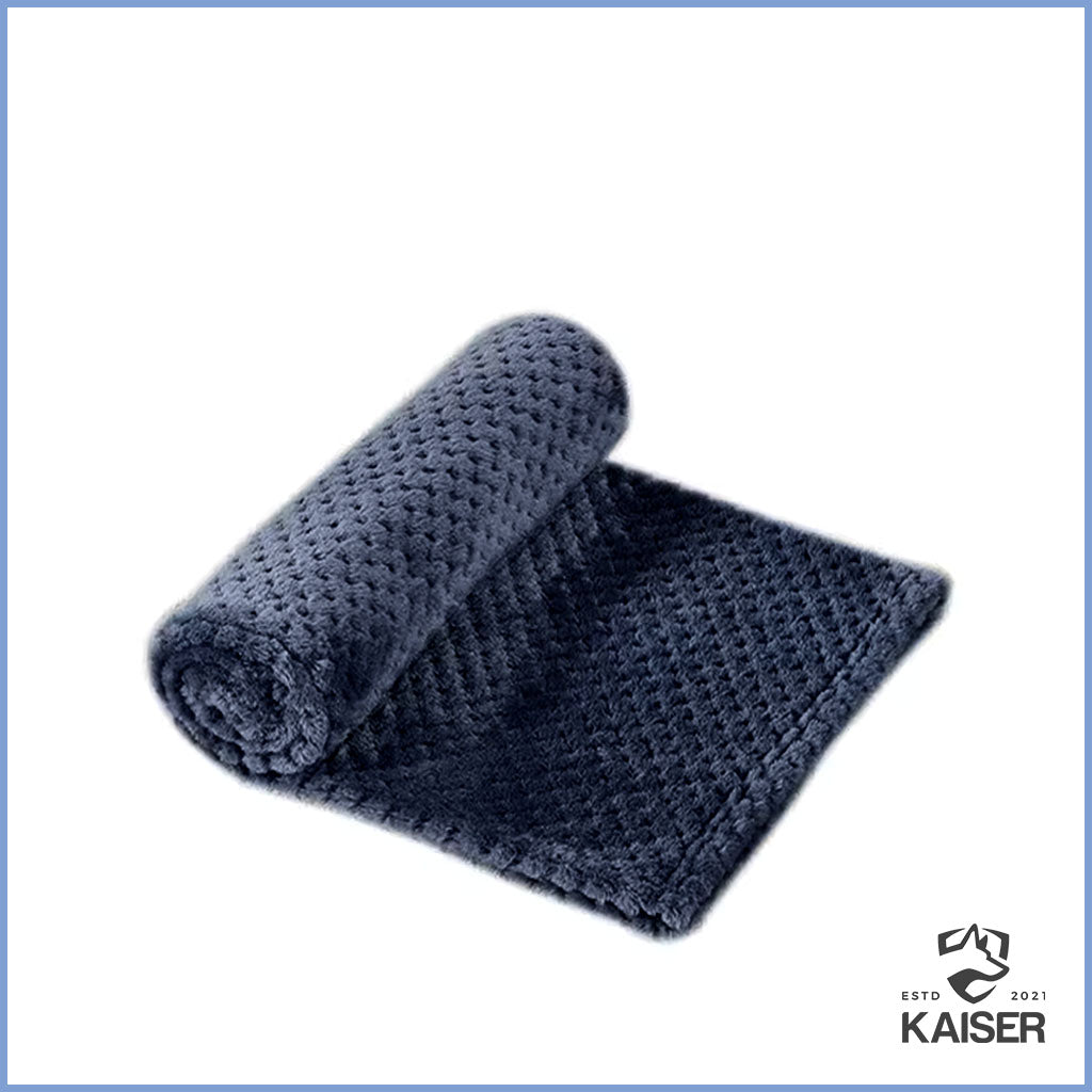 Kuscheldecke Hund blau