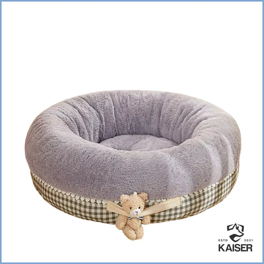 Luxus Hundebett rund für kleine Hunde