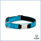 Neopren Hundehalsband mit Namen Blau