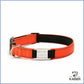 Neopren Hundehalsband mit Namen Orange