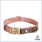 Personalisiertes Hundehalsband pink aus PU-Leder mit Gravur