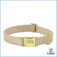 Personalisiertes Hundehalsband Beige