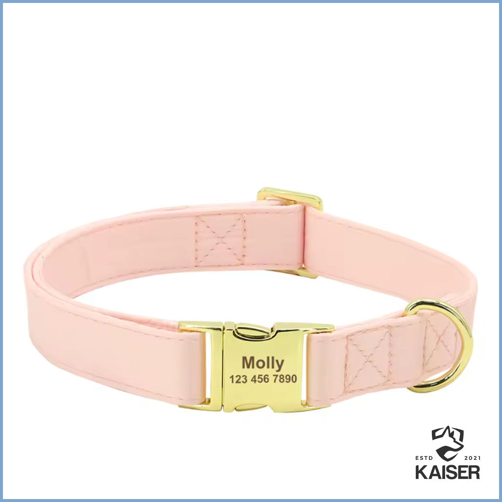 Personalisiertes Hundehalsband Rosa