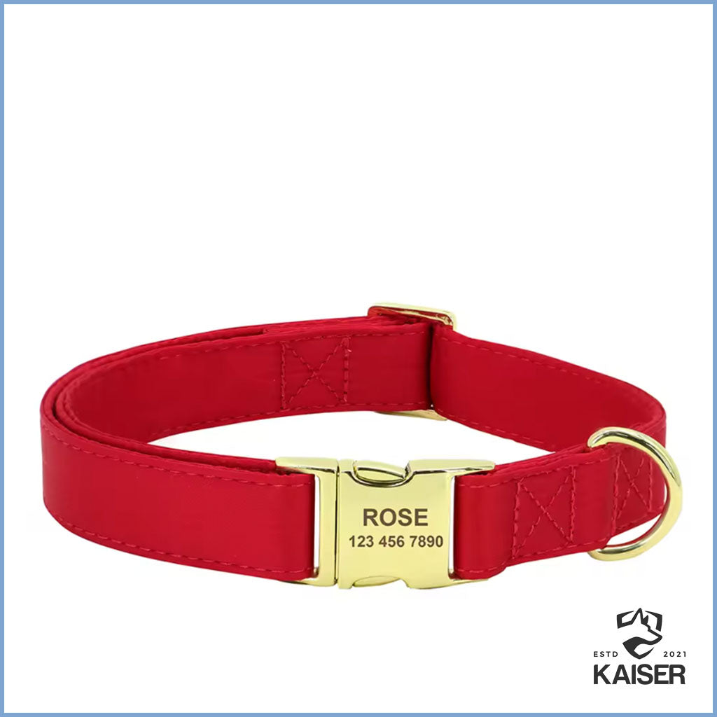 Personalisiertes Hundehalsband Rot